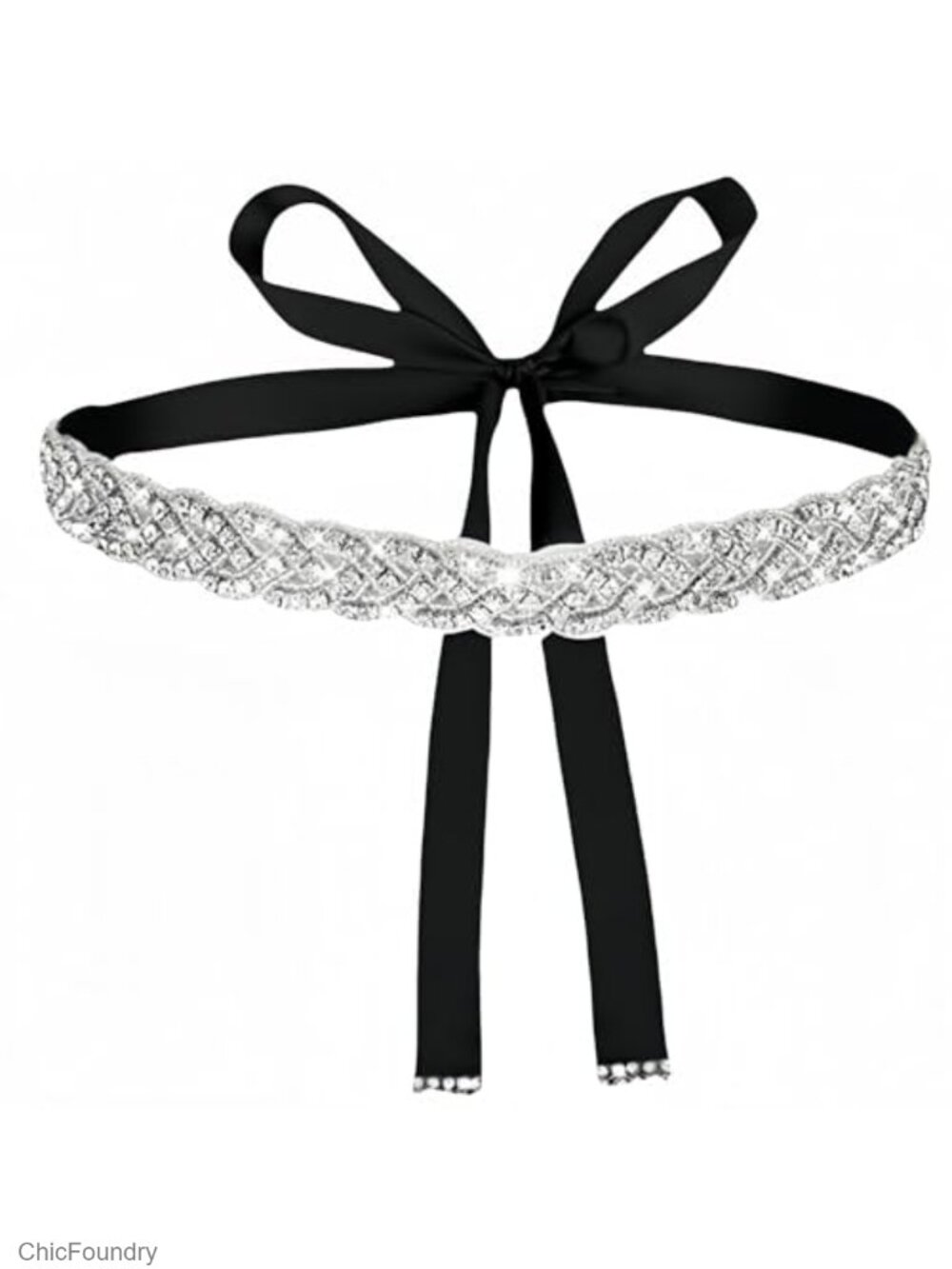 Rhinestone Bridal Belt Sash for Wedding Adjustable Waist Chain Prom Party